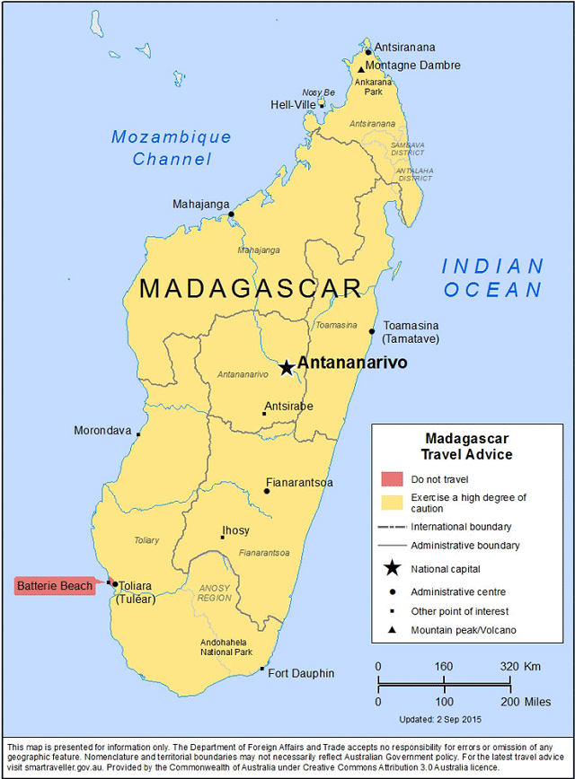 madagascar us travel advisory