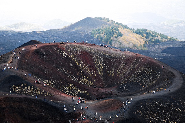 Mount Etna crater