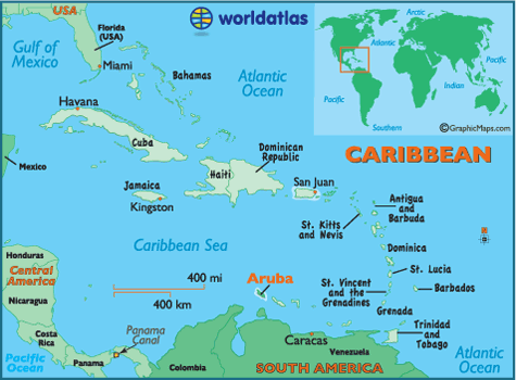 Aruba Map