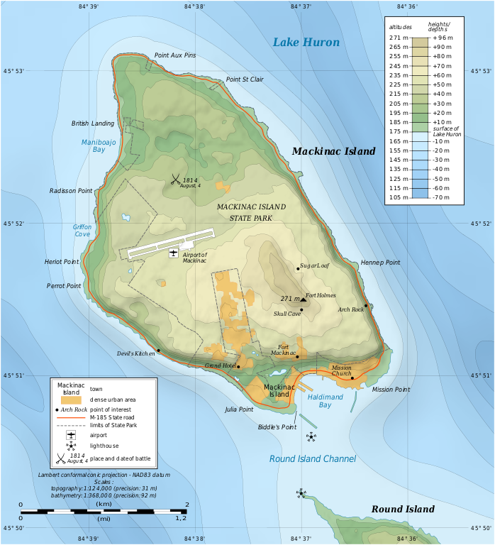Mackinac Island Map