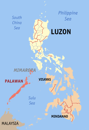 Palawan archipelago Map