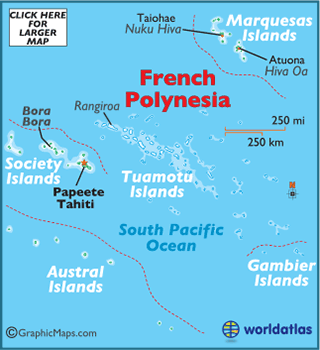 French Polynesia Map