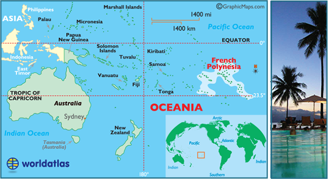 Map French Polynesia