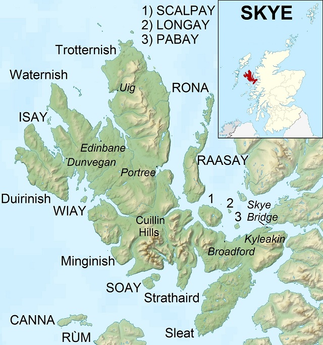 Cruise Destinations Isle of Skye Map