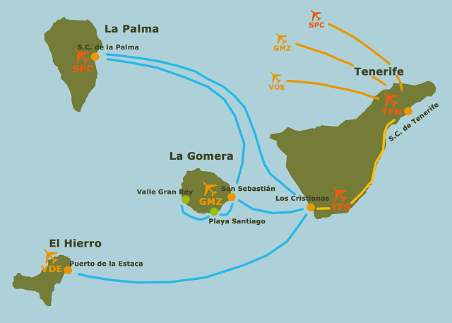 La Gomera Island Map