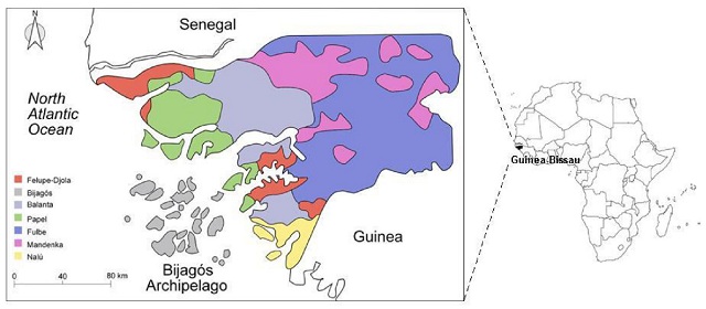 Bijagós Islands map