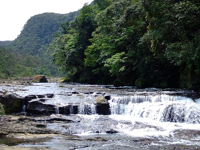 Kanpire waterfalls in Minor Islands of Japan