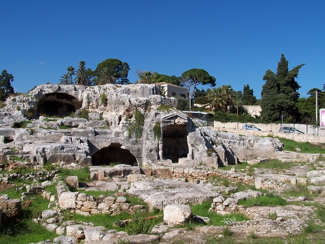 landmarks in Syracuse- Sicily