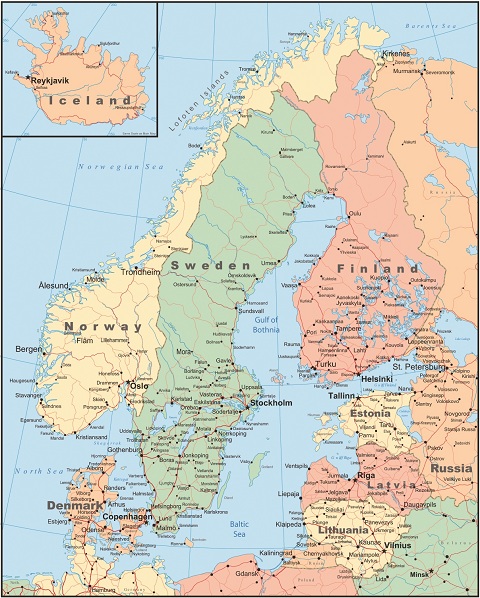 Sweden islands map