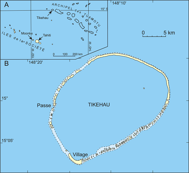 French Polynesian Islands Tikehau Atoll