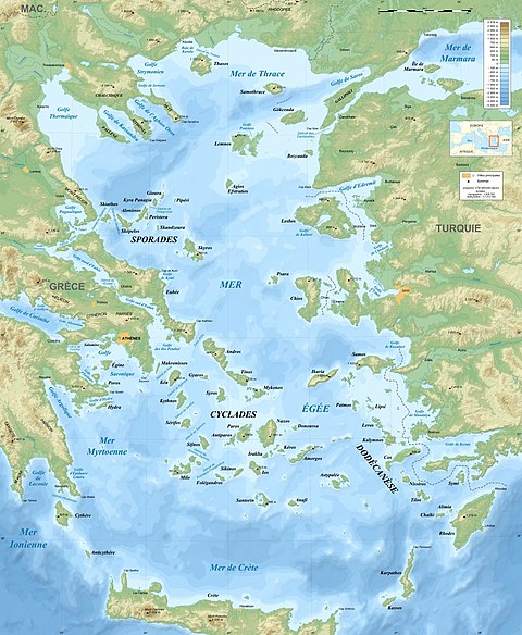 Aegean Sea Map