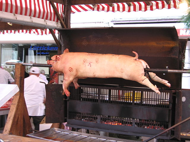 Food and Drinks Barbequed Hog