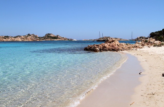 Pink sand beaches in Budelli Island