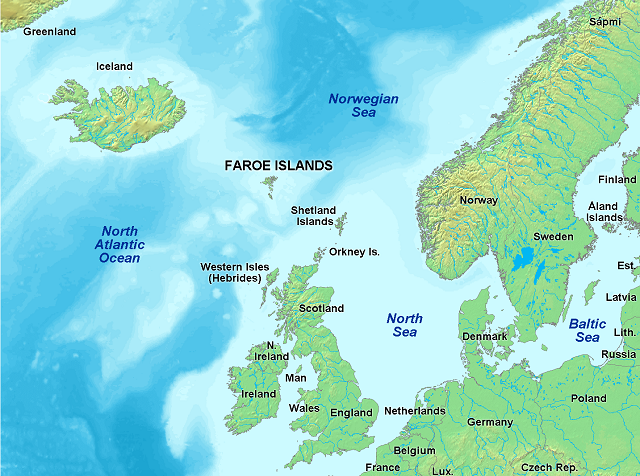 Shetland Islands map