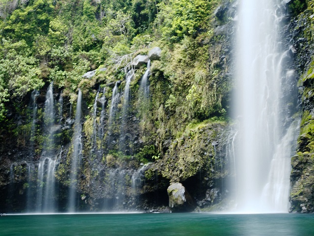 Grand Bassin islet in Reunion island