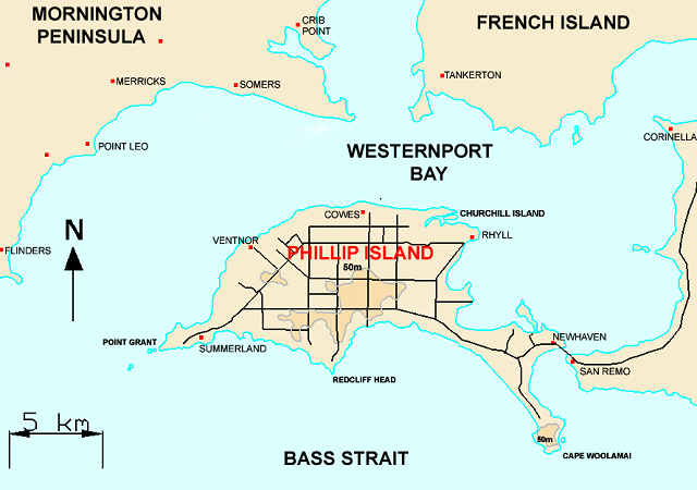 Phillip Island Map