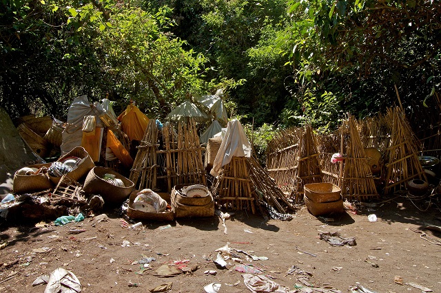 bamboo cages for corpse