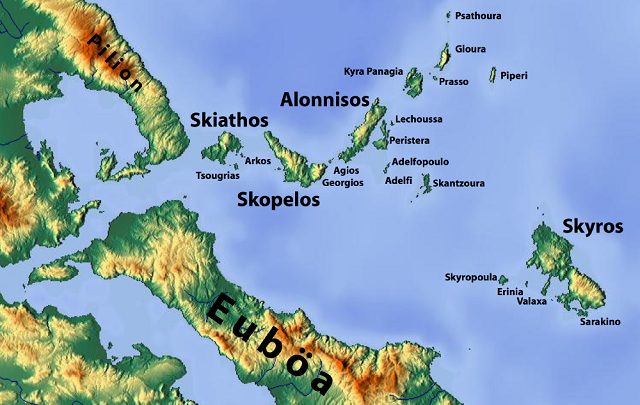 Skopelos Map 