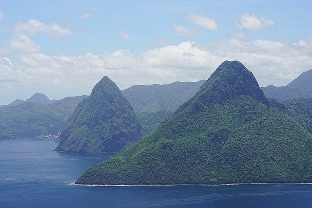 Pitons-volcanic hills