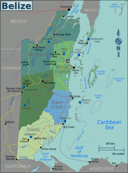 Belize Map