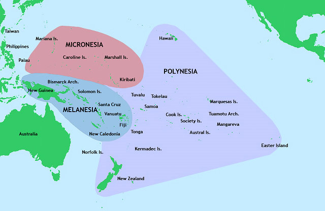 South Pacific Islands Map