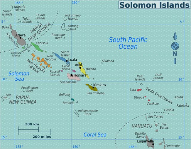 Solomon Islands Map