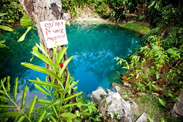 Things to Do in Jamaica Island Blue Hole Waterfalls