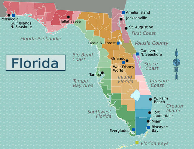 Florida Islands Map