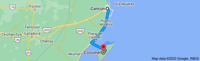 How to reach Cozumel Island