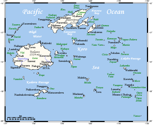 Fiji Map