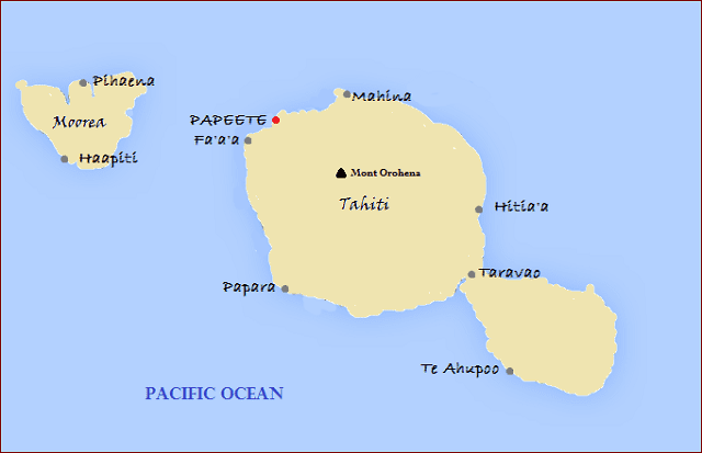 Tahiti Map