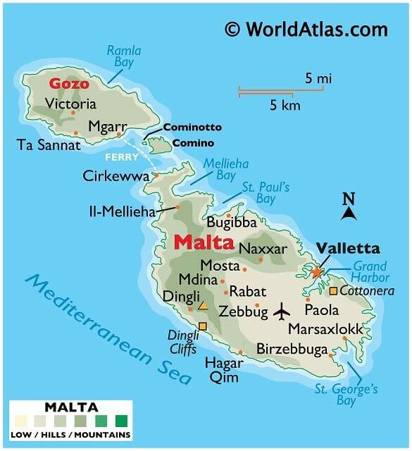 Malta Map