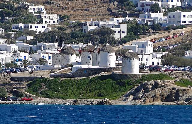 windmills in mykonos